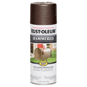 12 OZ Stops Rust Hammered Spray Paint - Brown