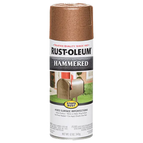 12 OZ Stops Rust Hammered Spray Paint - Copper