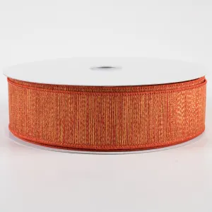 1.5" Woven Lines Ribbon: Orange, Red, Yellow (50 Yards)