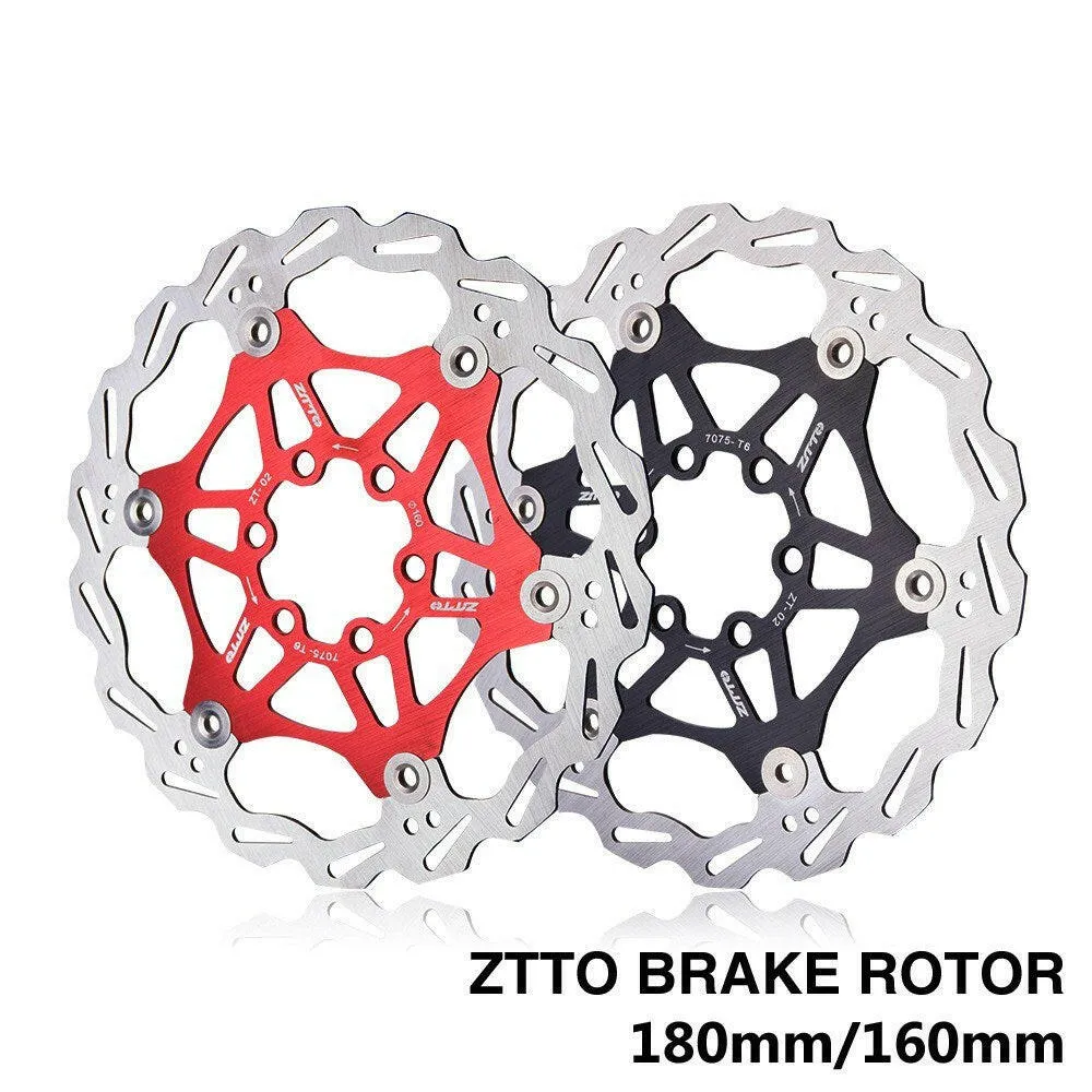 180mm/160mm Bicycle Disc Brake Rotor Stainless Steel MTB Road Bike Rotor