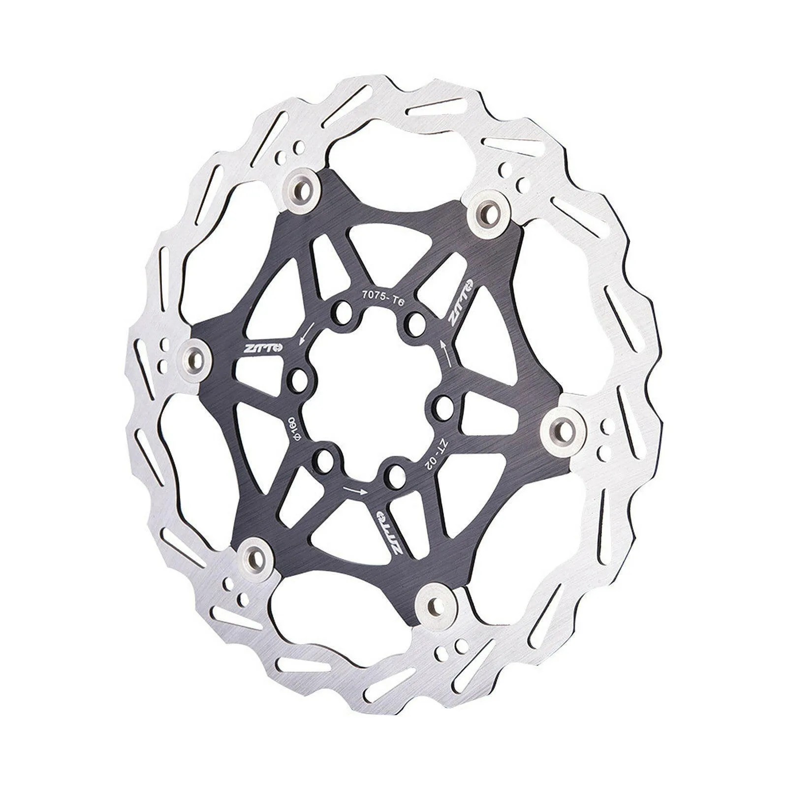 180mm/160mm Bicycle Disc Brake Rotor Stainless Steel MTB Road Bike Rotor