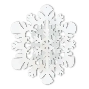 3D Hanging Snowflake 14in