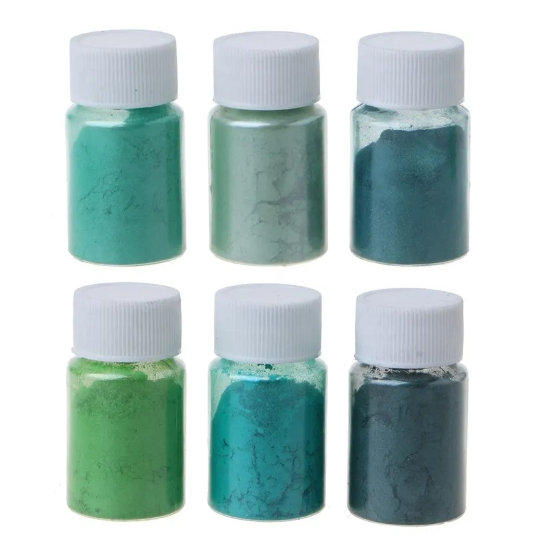 6 Color Sets - Rainbow Pearl Powder Resin Pigment