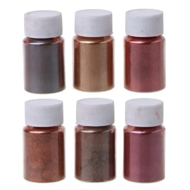 6 Color Sets - Rainbow Pearl Powder Resin Pigment