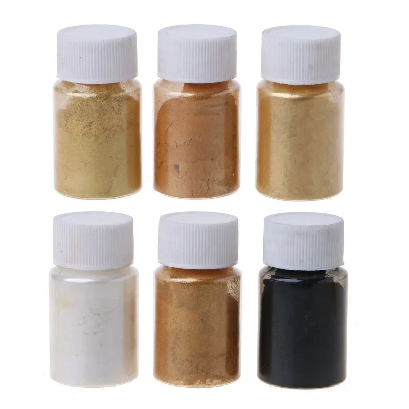 6 Color Sets - Rainbow Pearl Powder Resin Pigment