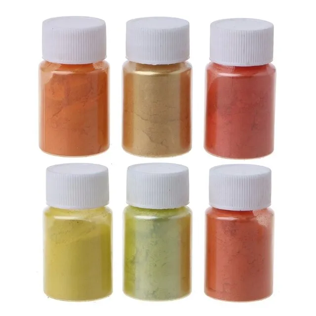 6 Color Sets - Rainbow Pearl Powder Resin Pigment