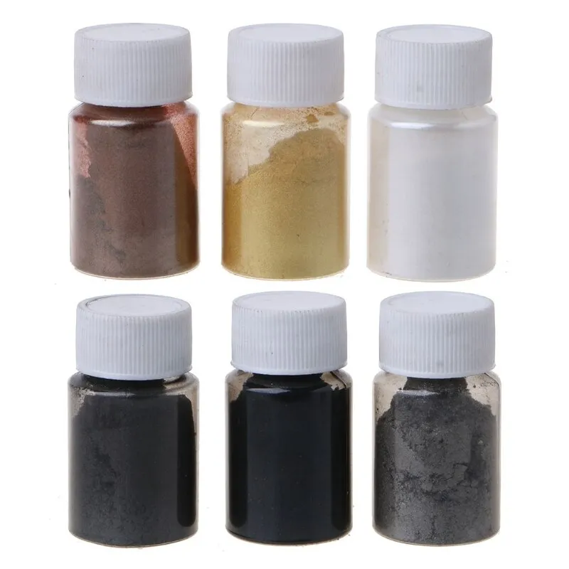 6 Color Sets - Rainbow Pearl Powder Resin Pigment