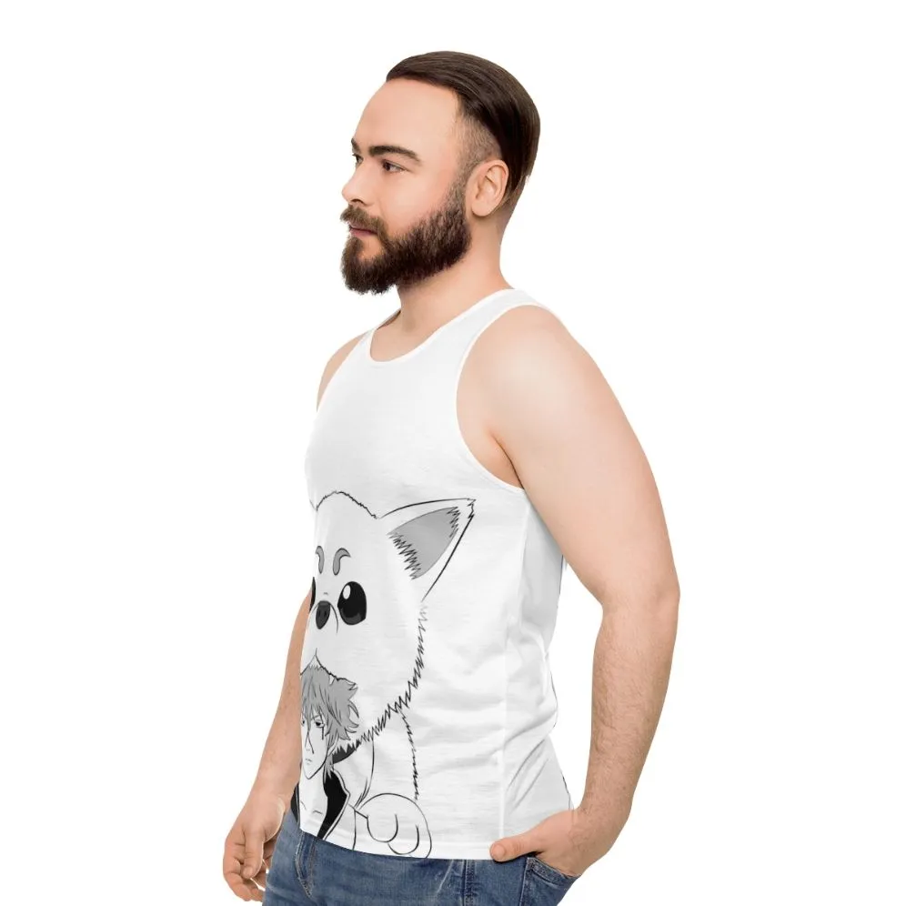 Adorable Dog God Unisex Tank Top for Gintama Fans