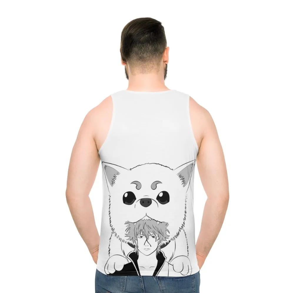 Adorable Dog God Unisex Tank Top for Gintama Fans