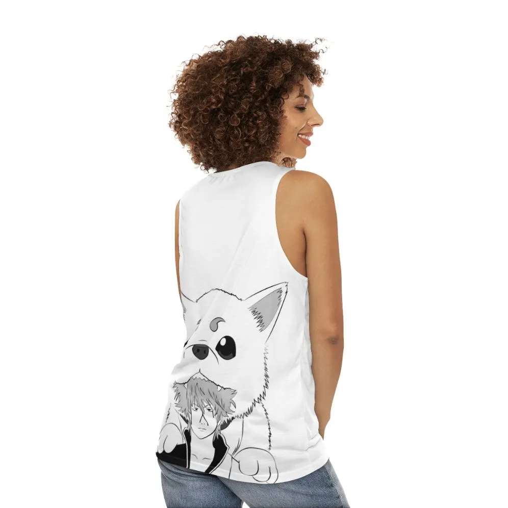 Adorable Dog God Unisex Tank Top for Gintama Fans