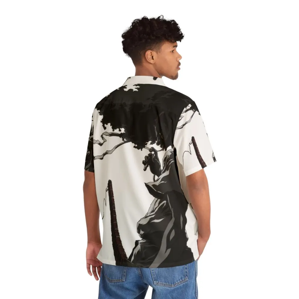 Afro Samurai Inspired Kawaii Hawaiian Shirt