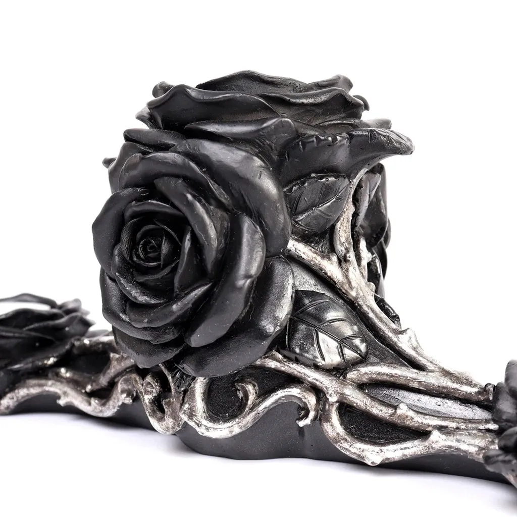 Alchemy Black Rose Triple T-Light Holder