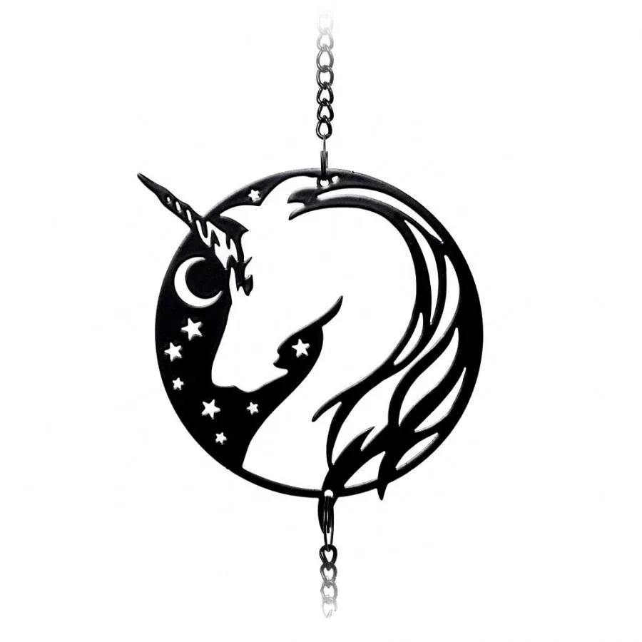 Alchemy Night Unicorn Wind Chime