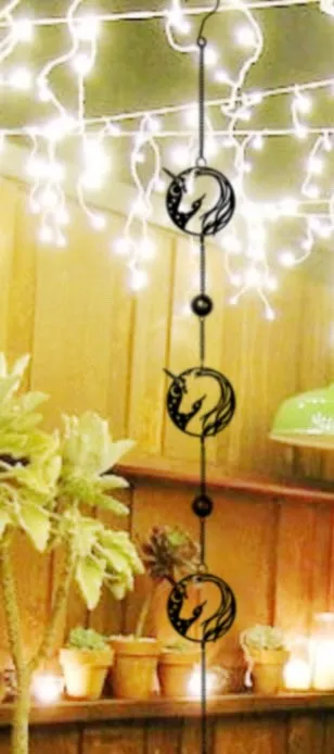 Alchemy Night Unicorn Wind Chime