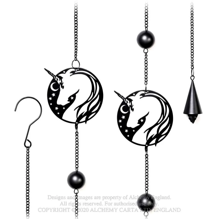 Alchemy Night Unicorn Wind Chime