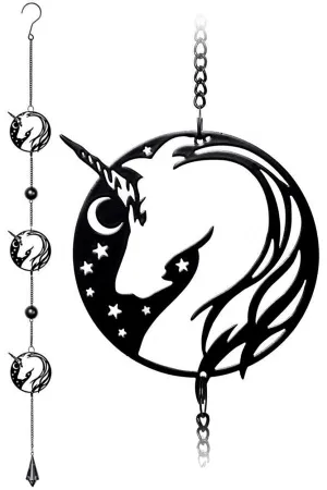 Alchemy Night Unicorn Wind Chime