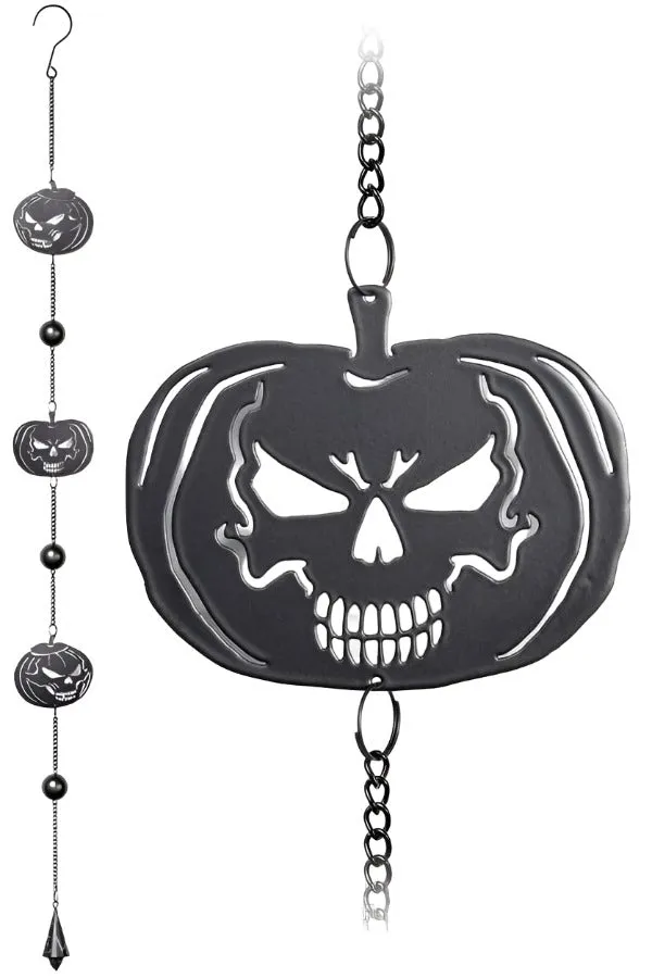 Alchemy Pumpkin Skull Wind Chime