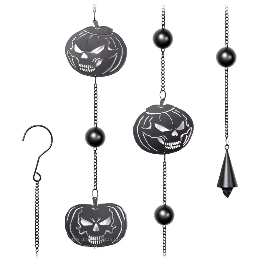 Alchemy Pumpkin Skull Wind Chime