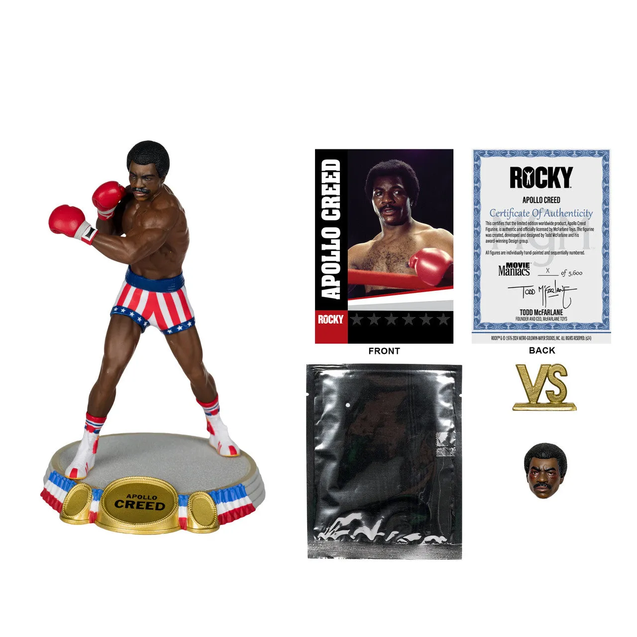 Apollo Creed (Movie Maniacs: Rocky) 6" Posed Figure - McFarlane Toys