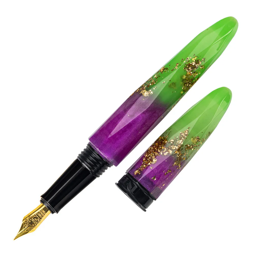 Benu Briolette Fountain Pen - Luminous Neon