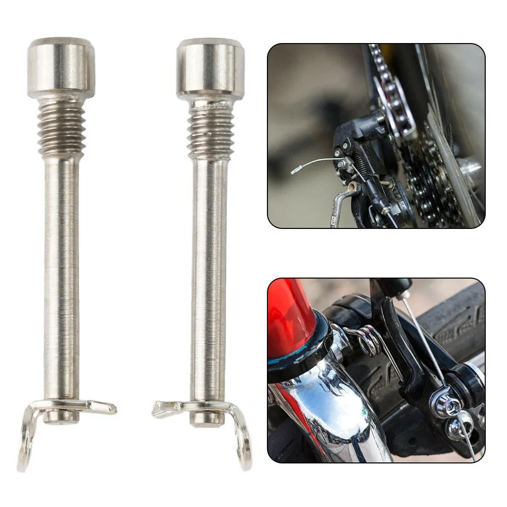 Bicycle Hydraulic Disc Brake Pad Bolt M4 Titanium Alloy Fixing Inserts Pin Insert Caliper Screw Bike Accessories