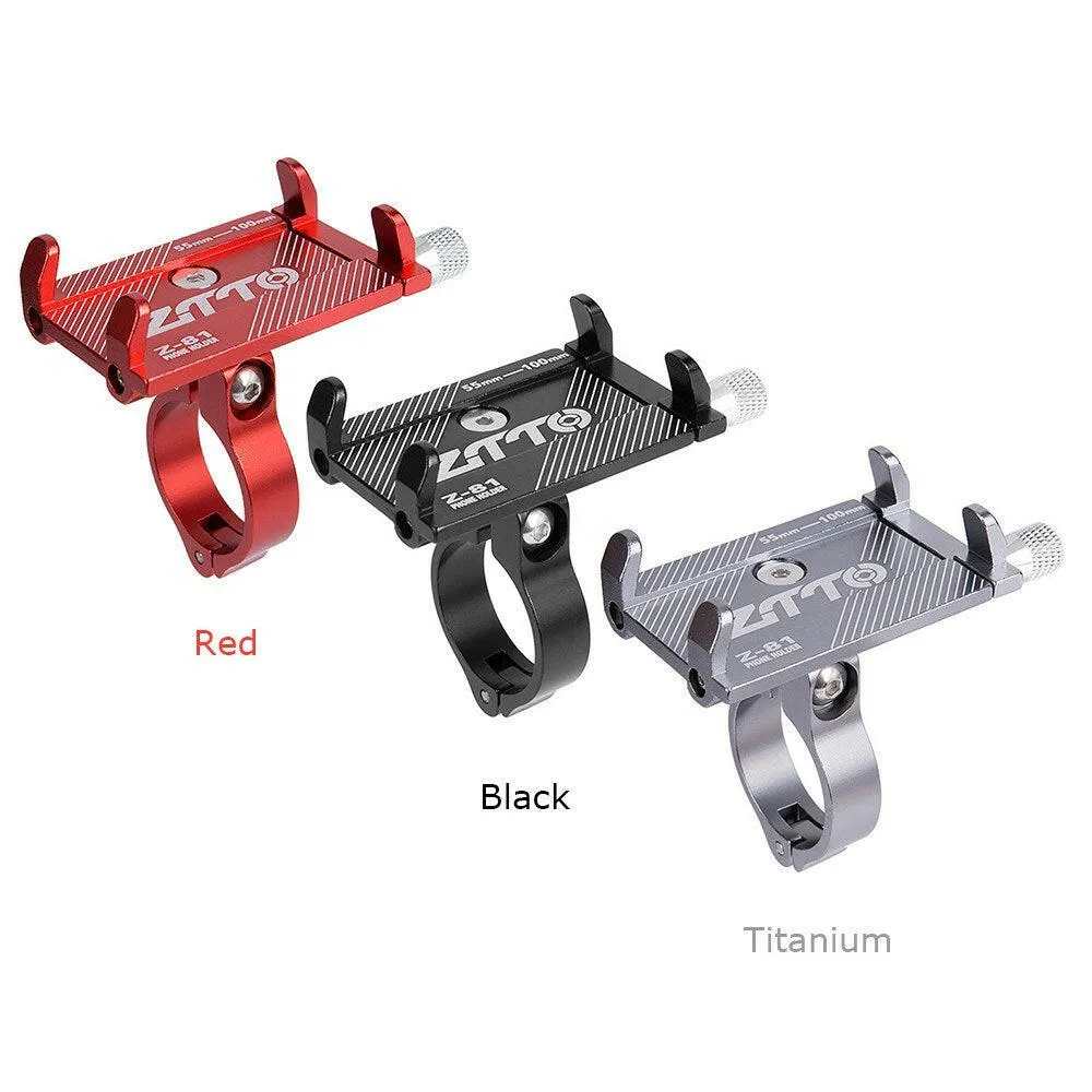 Bicycle Phone Mount Aluminum Alloy Cycling Bike Phone Holder Motorcycle MTB Road Bike Handlebar Mobile Phone GPS Mount Holder Cradle