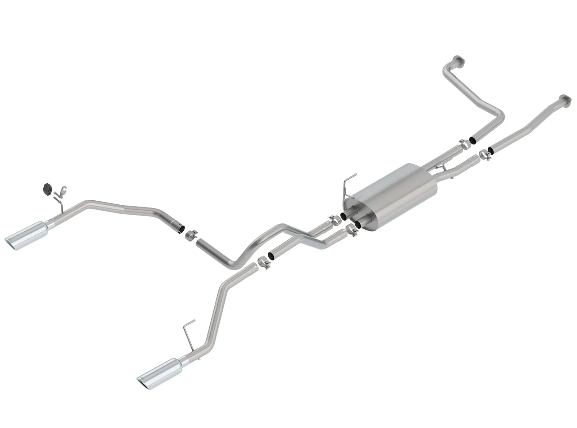 Borla Catback Exhaust Nissan Titan 5.6L V8 [S-Type] (16-19) Silver or Black Chrome