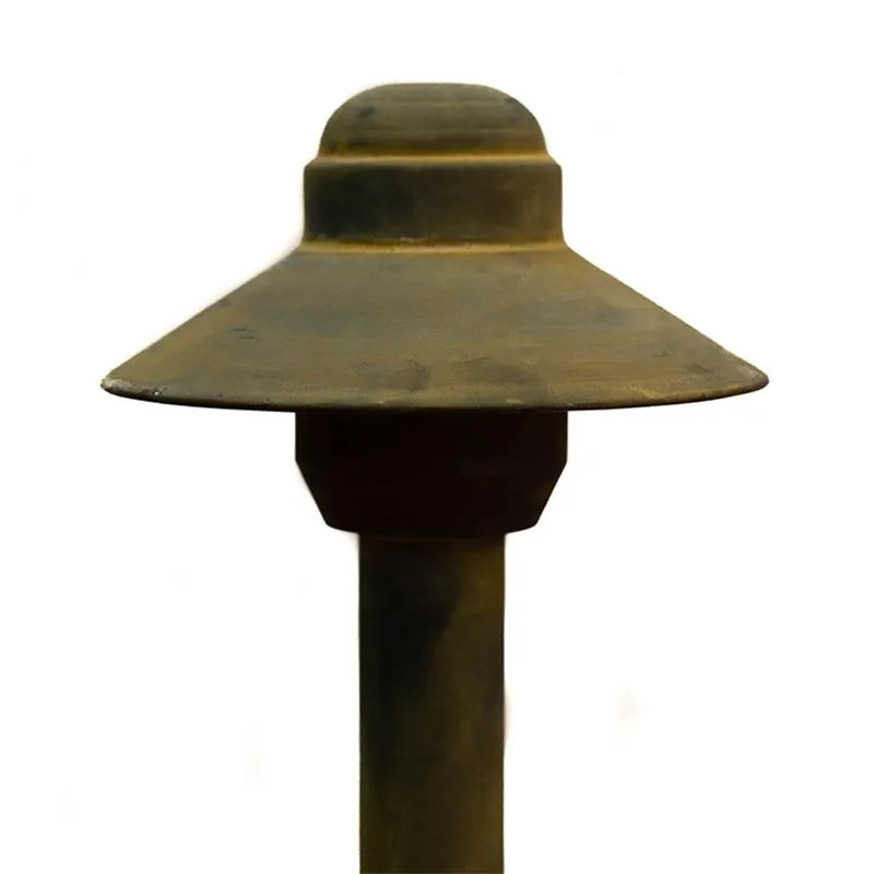 CopperMoon CM.4017 12V Copper 4" Path Light Top, 14.75" x 3/4" Copper Stem With Stake