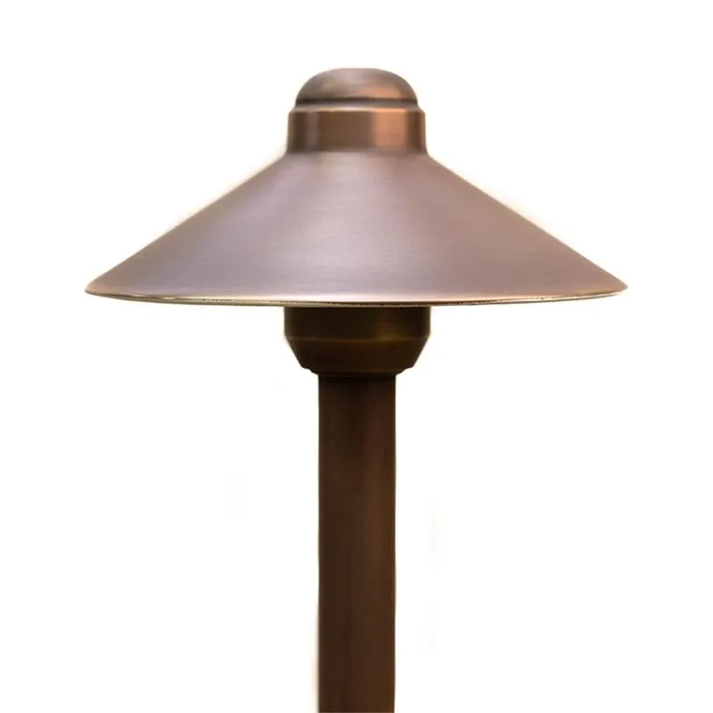 CopperMoon CM.6014 12V Copper 6" Path Light Top, 10.75" X 3/4" Copper Stem With Stake