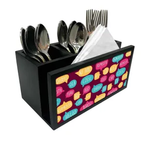 Cutlery Tissue Holder Napkin Stand -  Dialogue Box