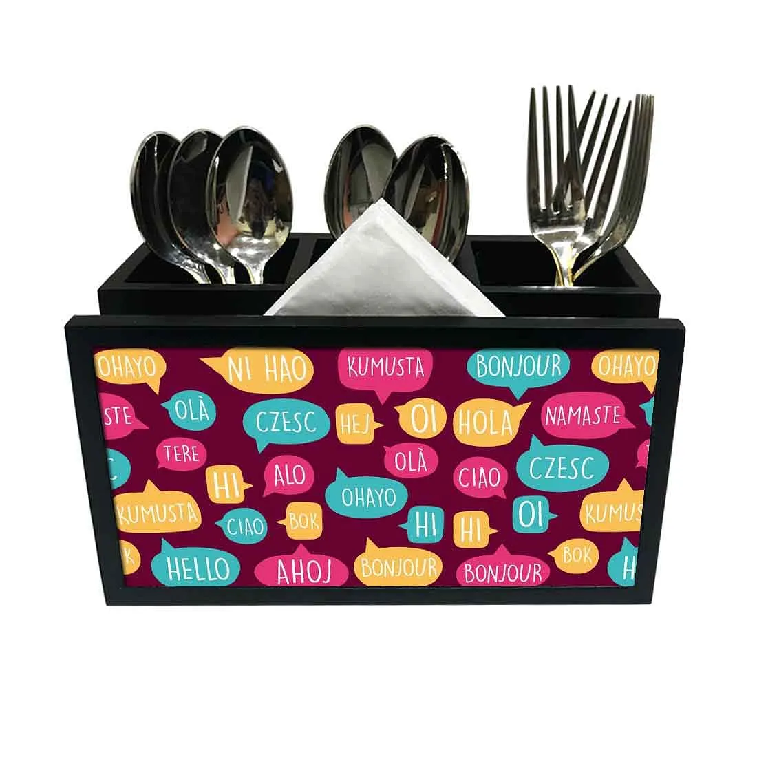 Cutlery Tissue Holder Napkin Stand -  Dialogue Box