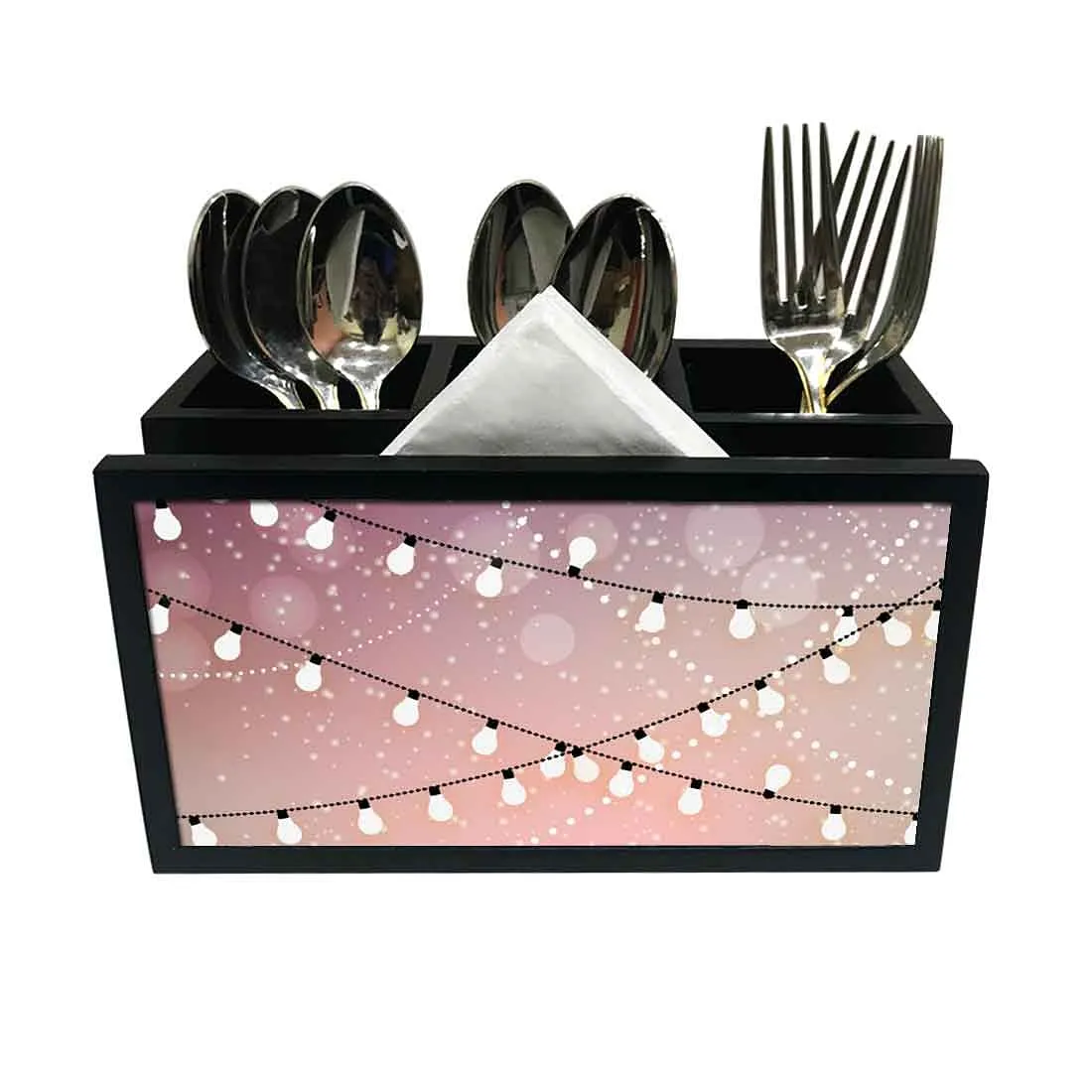 Cutlery Tissue Holder Napkin Stand -  Light Bulb