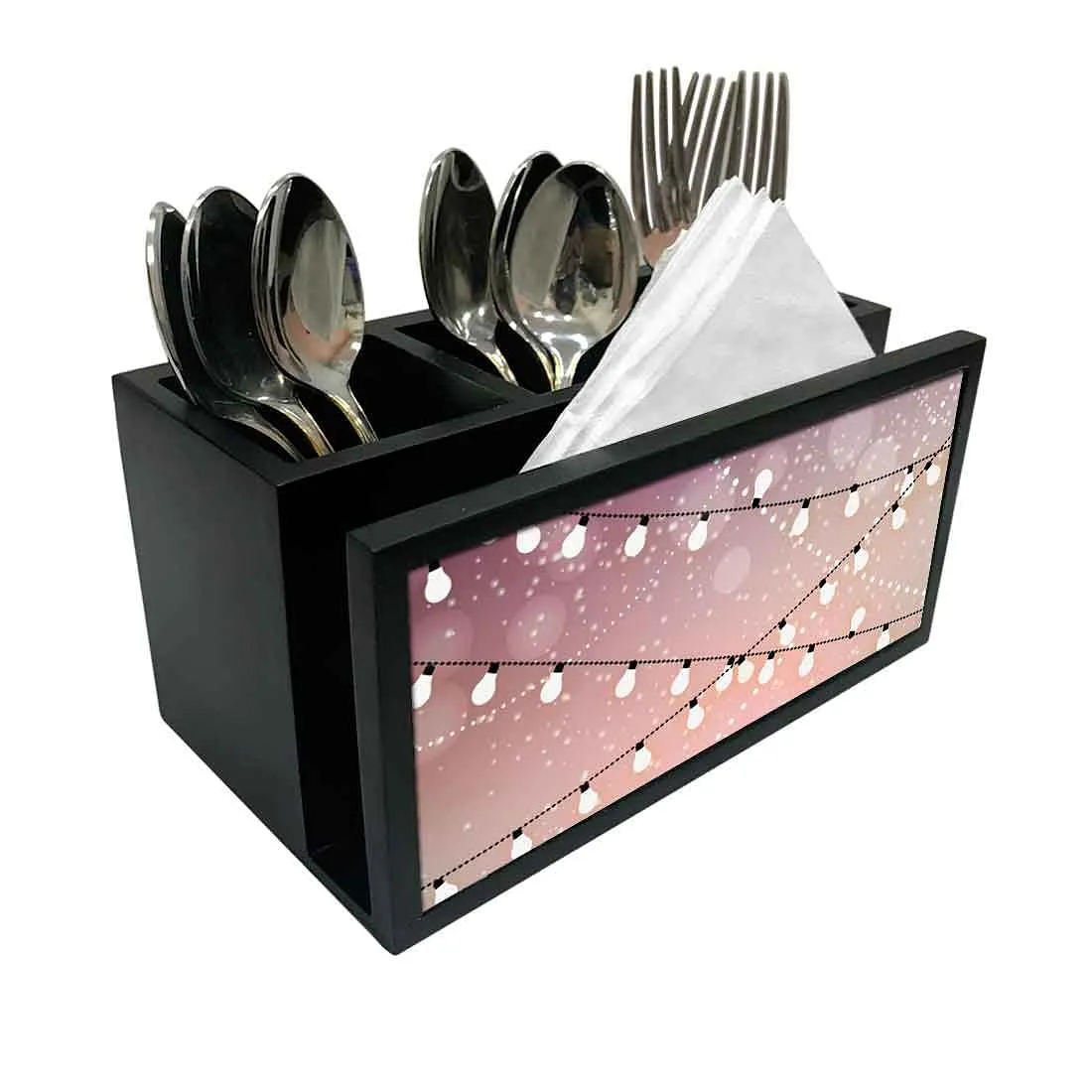 Cutlery Tissue Holder Napkin Stand -  Light Bulb