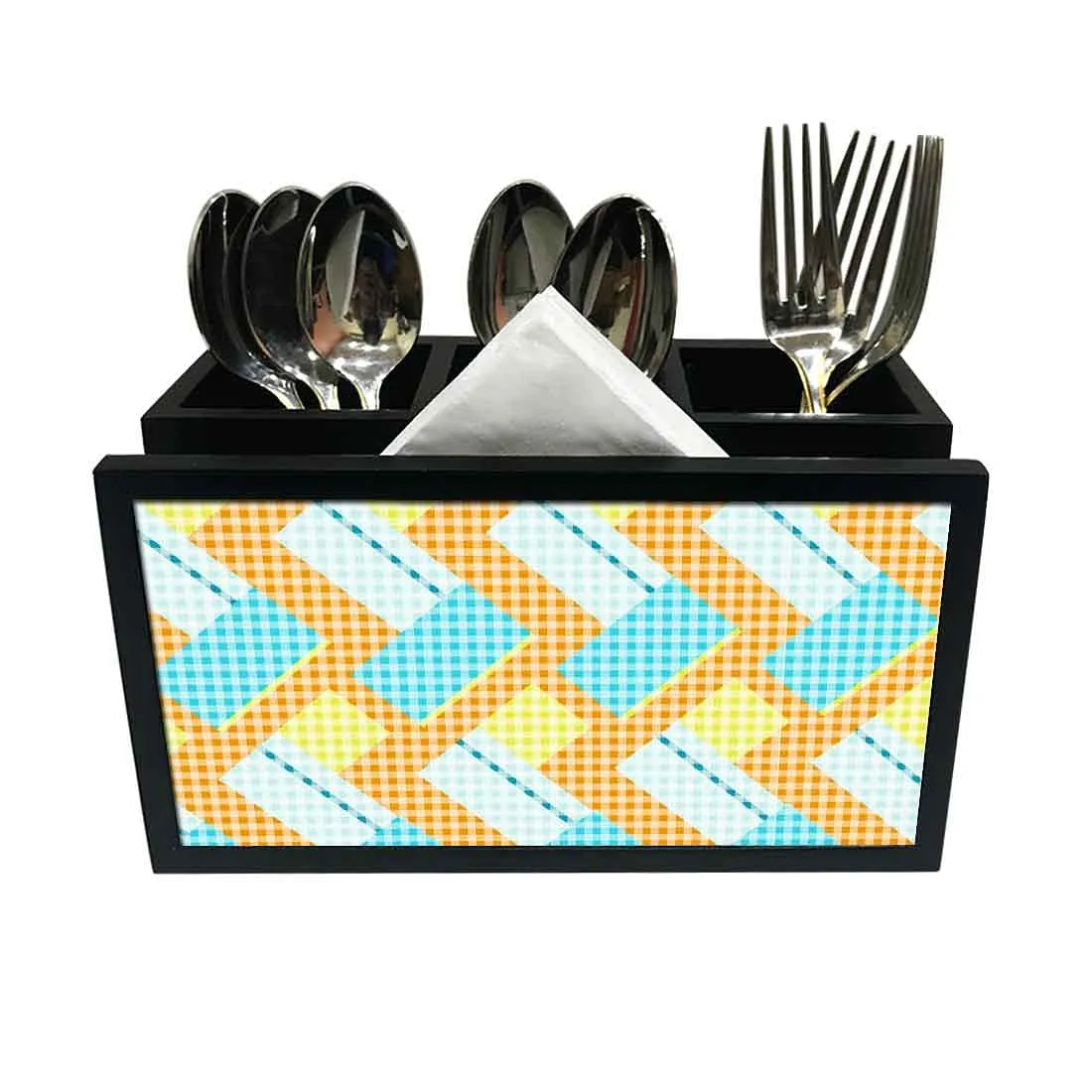 Cutlery Tissue Holder Napkin Stand -  Mix and Match Pattern