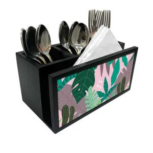 Cutlery Tissue Holder Napkin Stand -  Tropical Vibes