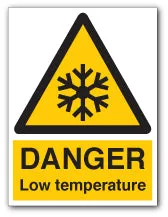 DANGER Low temperature