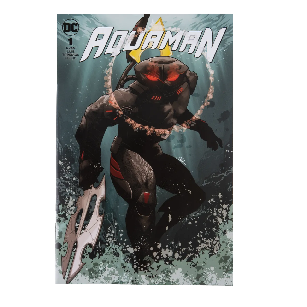 DC Multiverse Black Manta w/Aquaman Comic (DC Page Punchers) 7" Inch Scale Action Figure - McFarlane Toys