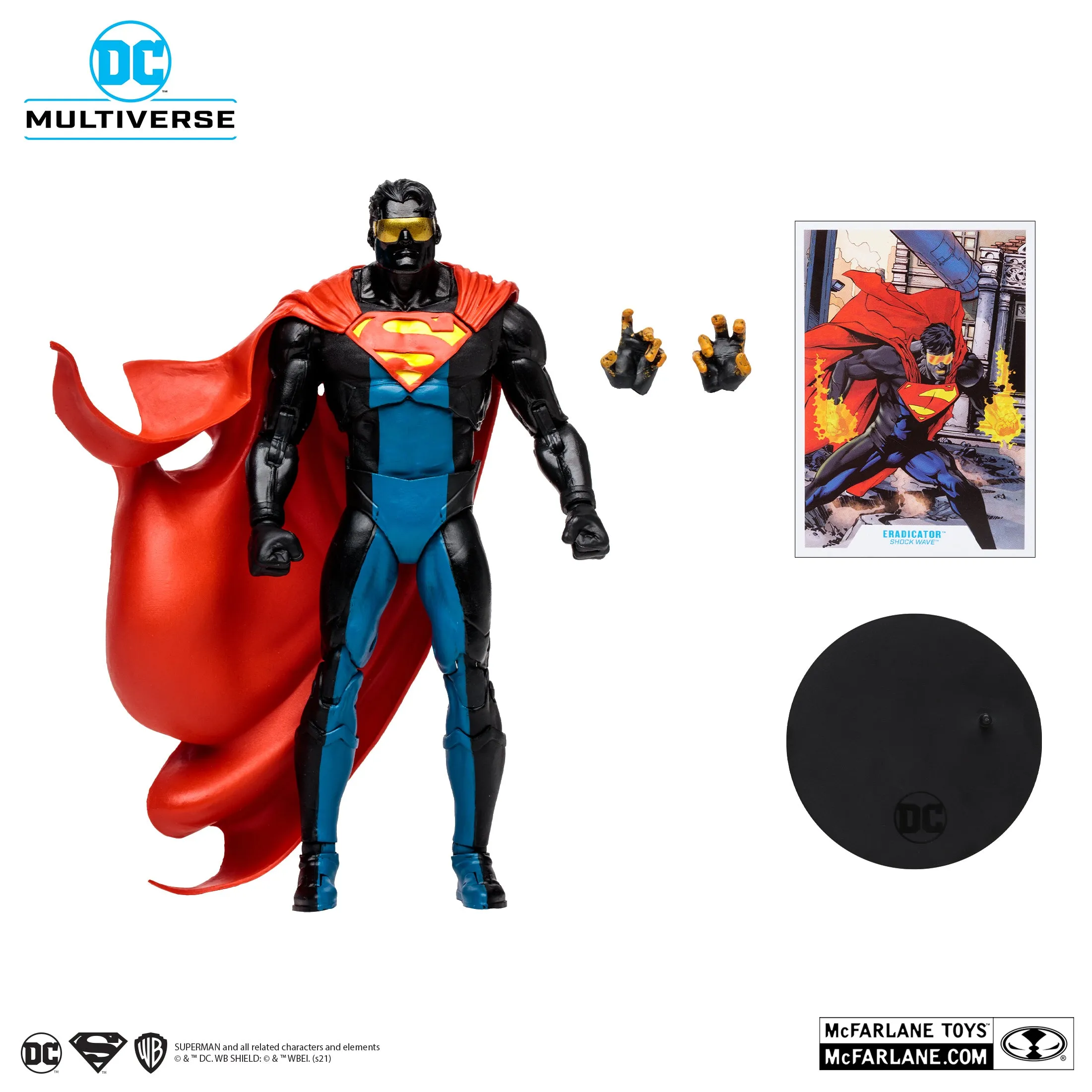 DC Multiverse Eradicator: Shock Wave (Gold Label) 7" Inch Scale Action Figure (Walmart Exclusive) - McFarlane Toys