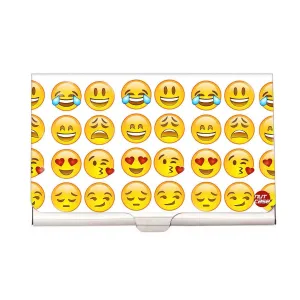 Designer Visiting Card Holder Nutcase - Smiley Faces