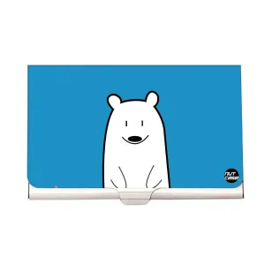 Designer Visiting Card Holder Nutcase - Sweet Polar Bear