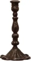 Distressed Cast Iron Taper Holder 11”