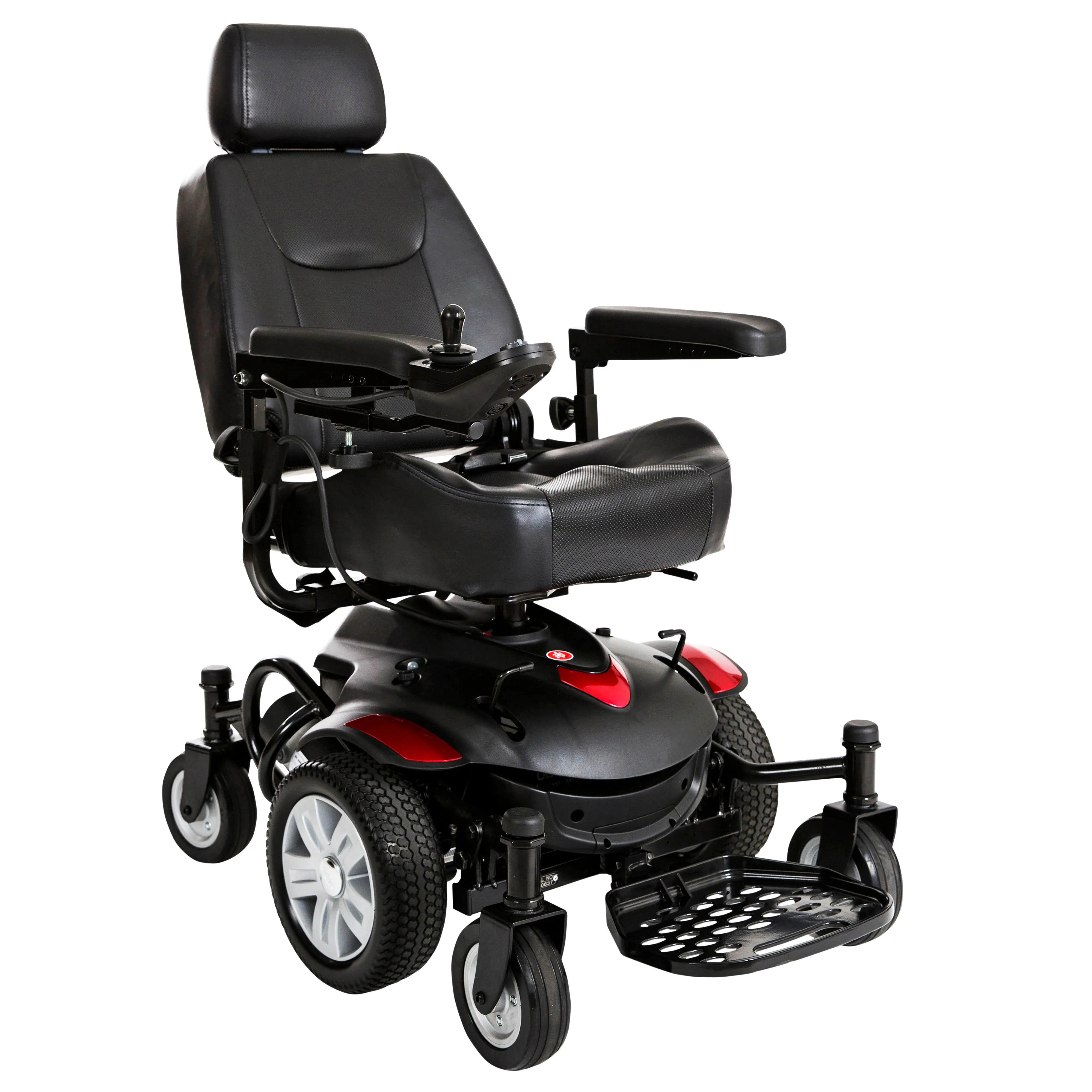 Drive Medical titanaxs-18cs Titan AXS Mid-Wheel Power Wheelchair, 18"x18" Captain Seat