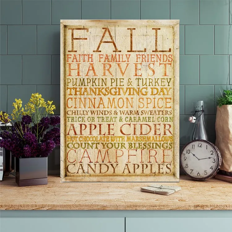 Fall Subway Art 30" x 40" Gallery-Wrapped Canvas Wall Art