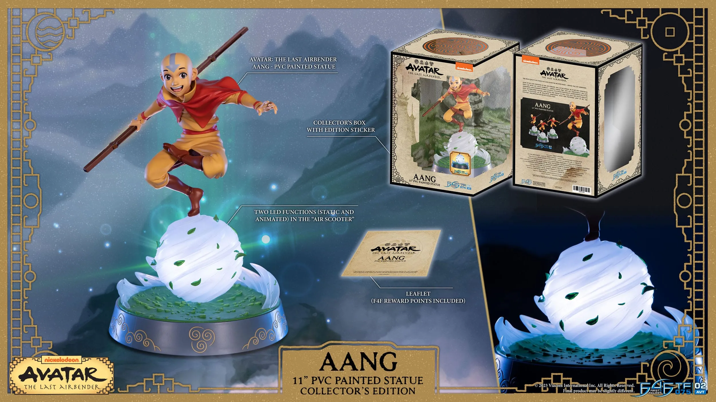 First 4 Figures Avatar The Last Airbender Aang Collector's Edition PVC Statue