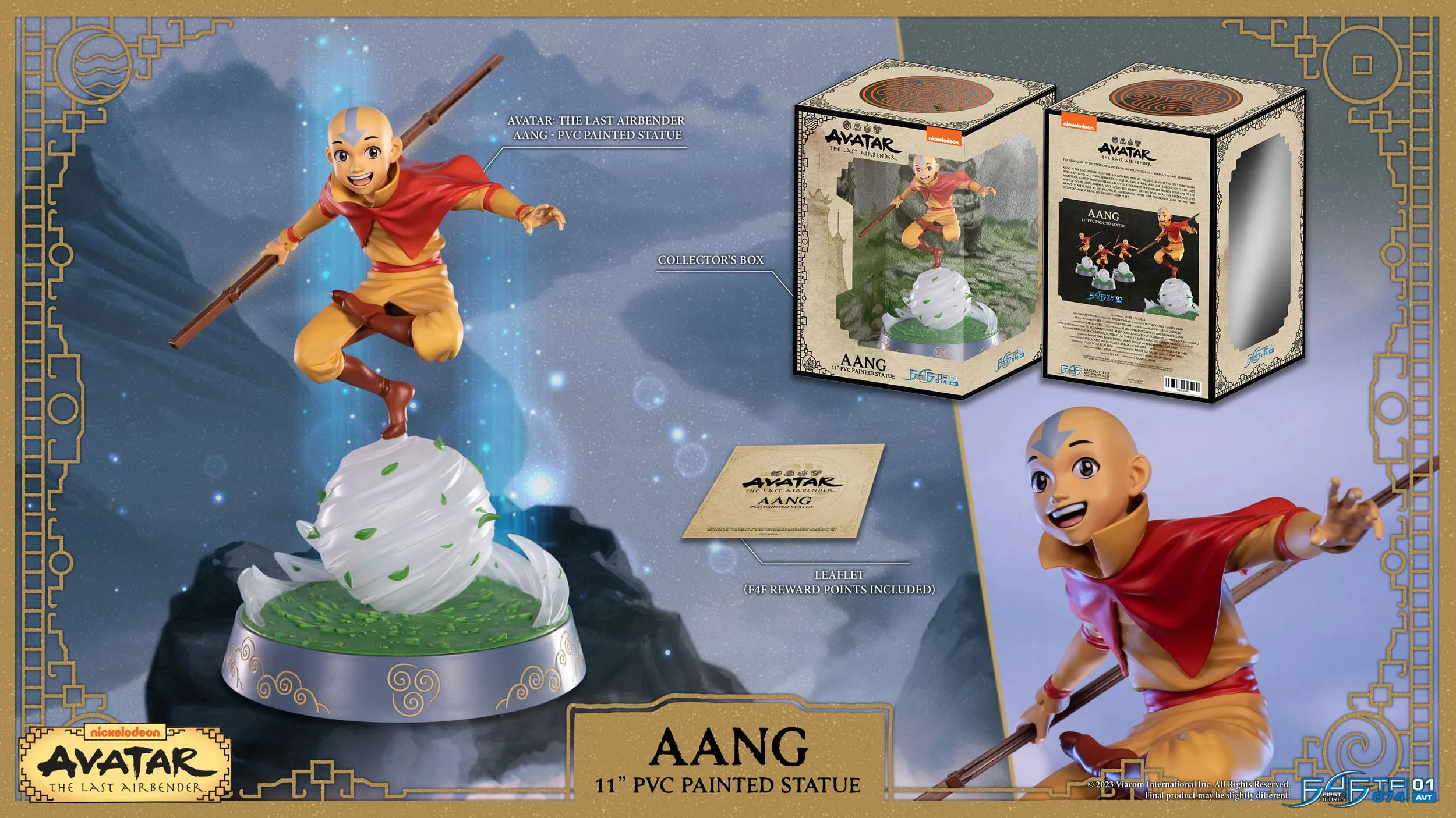 First 4 Figures Avatar The Last Airbender Aang Standard Edition PVC Statue