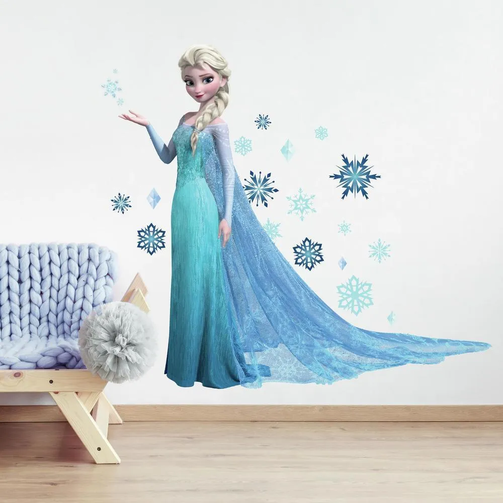 Frozen Elsa Giant Wall Decals with Glitter