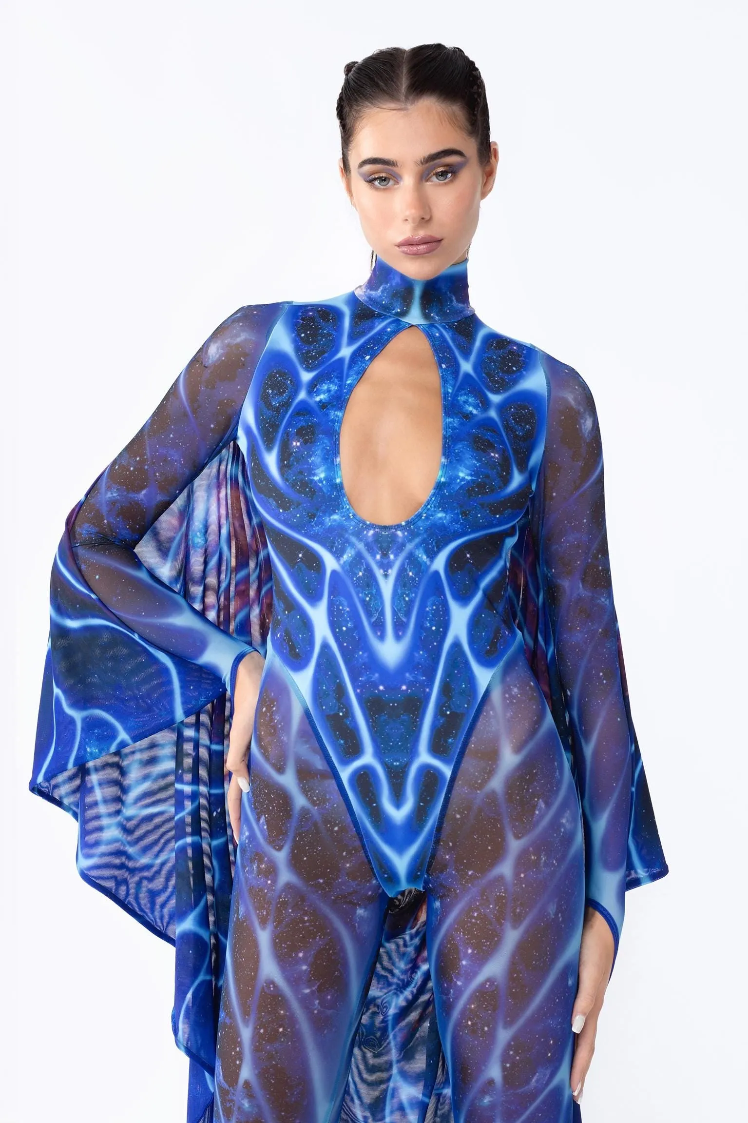 Galactic Stream Keyhole Winged Catsuit