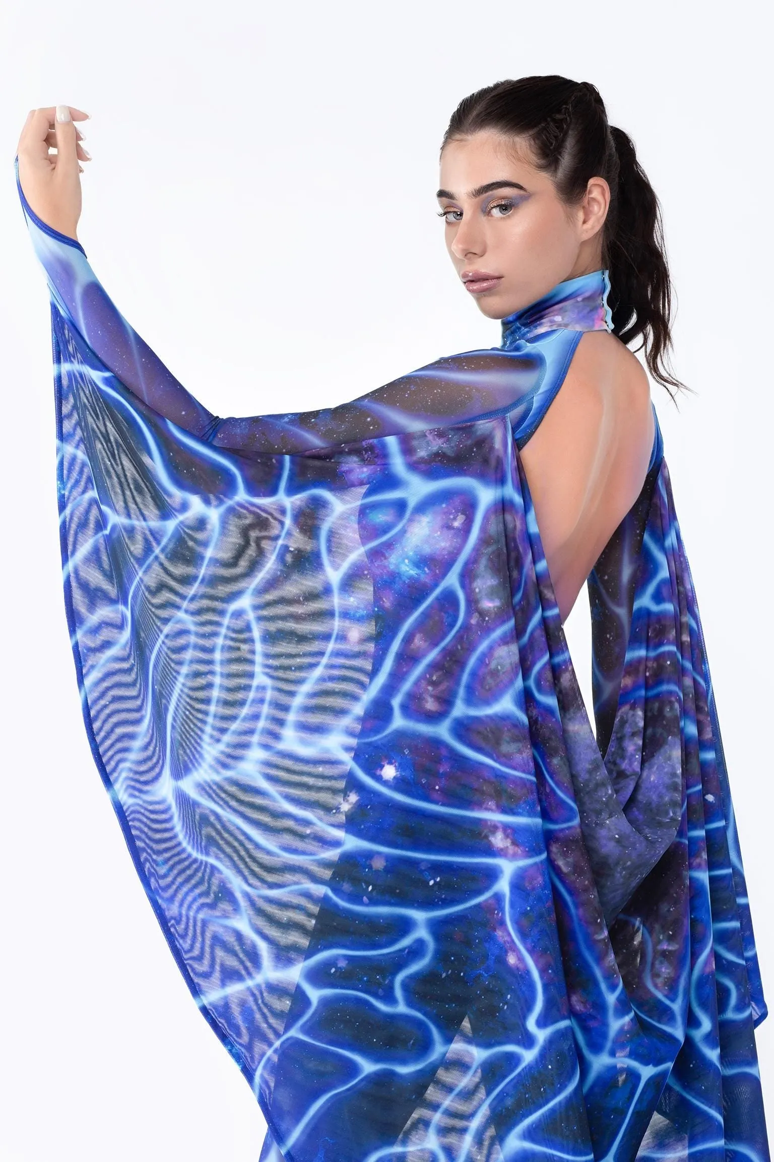 Galactic Stream Keyhole Winged Catsuit