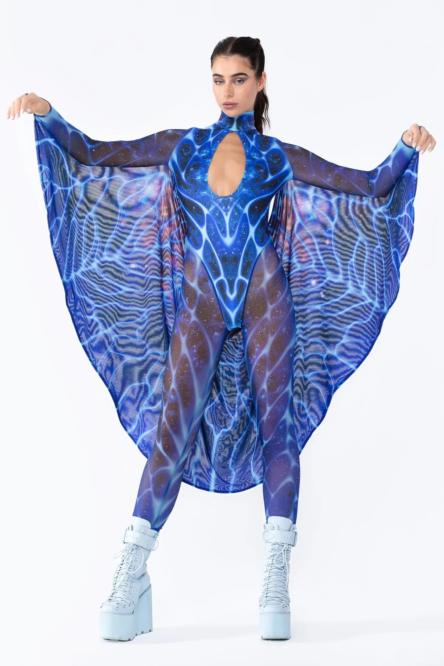 Galactic Stream Keyhole Winged Catsuit