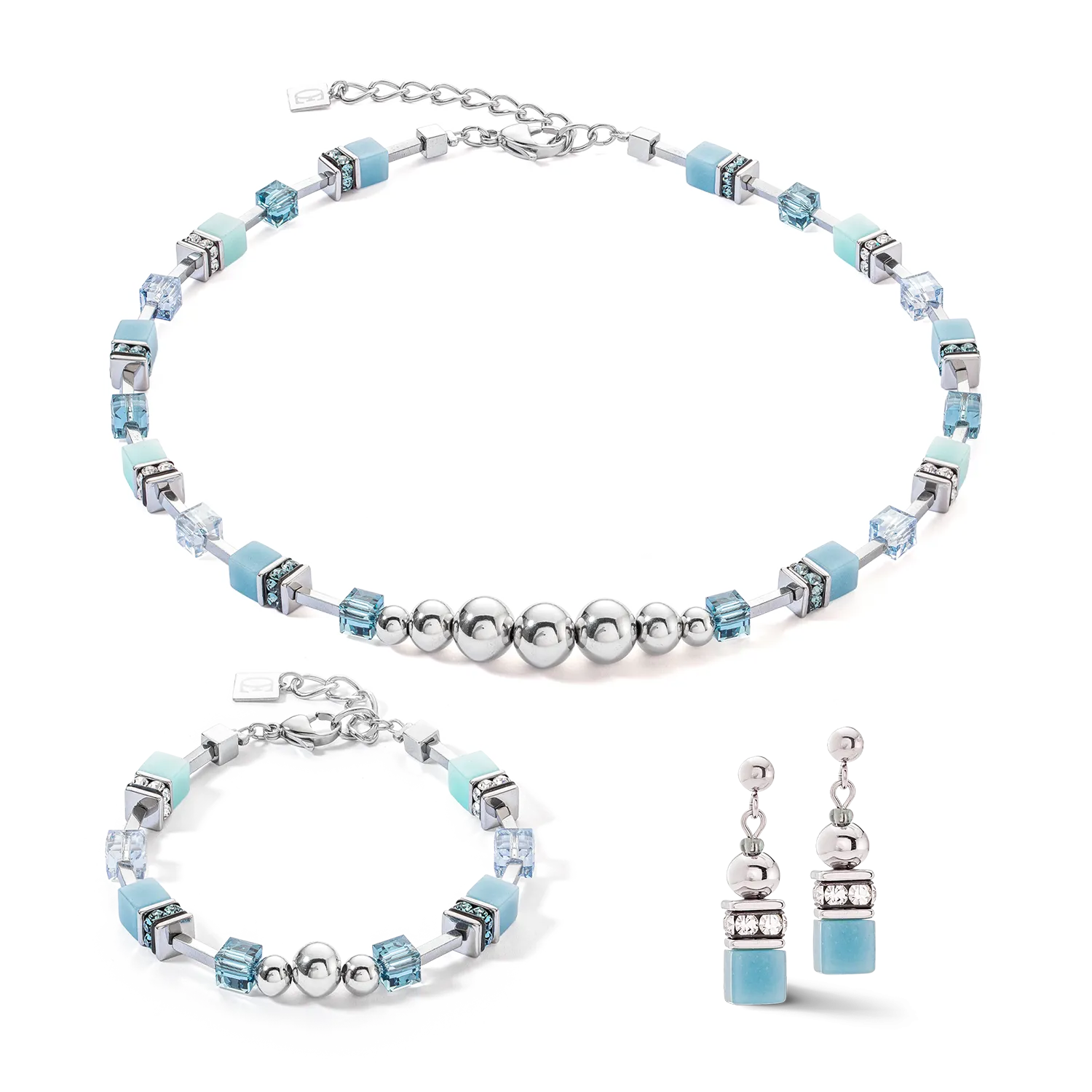 GeoCUBE® Fusion Spheres bracelet ice blue